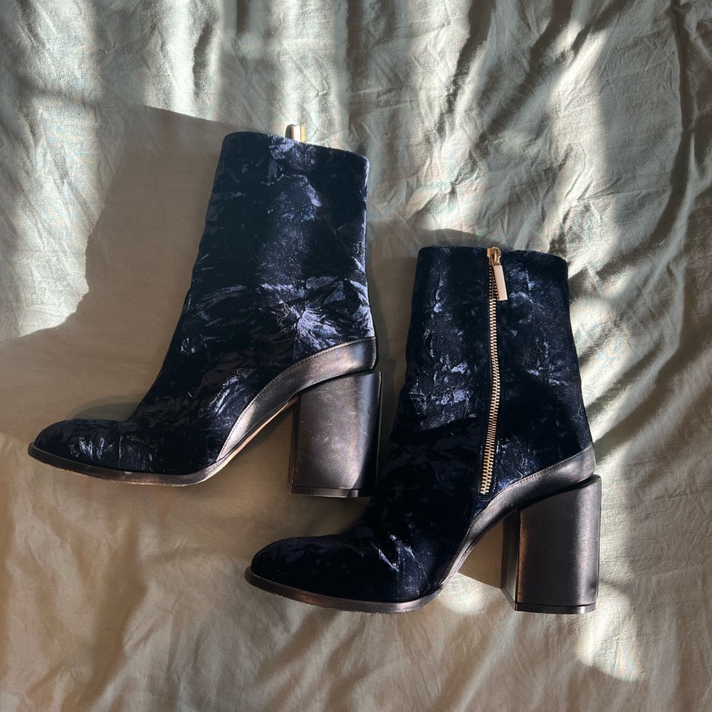 Dear Frances Spirit Boot Blue Velvet